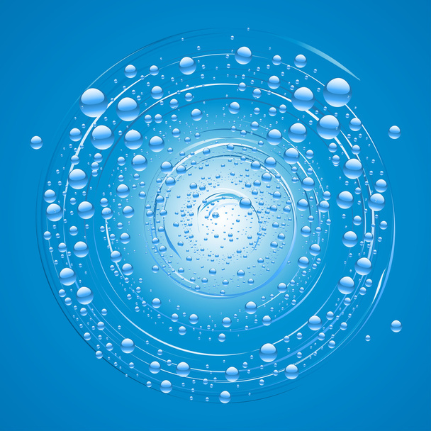 Agua y burbujas
 - Vector, imagen