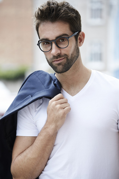 Man with beard and spectacles - Foto, Imagen