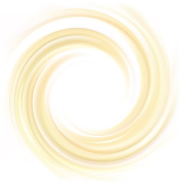 Vector yellow background of swirling creamy texture - Vector, Image