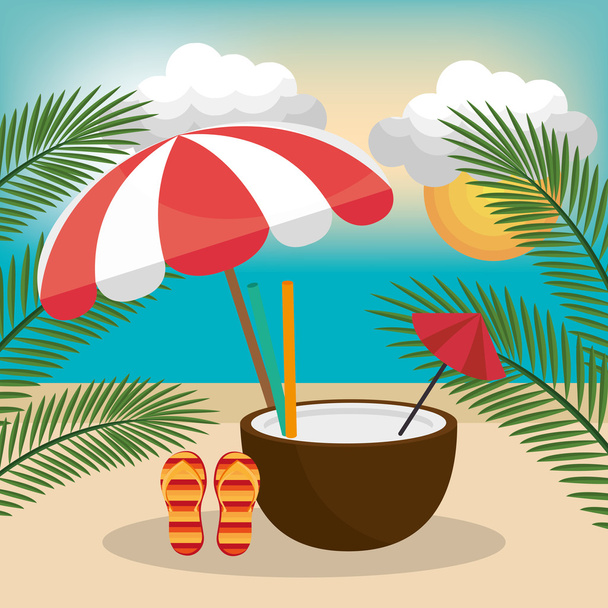 summer vacations design - Vektor, kép