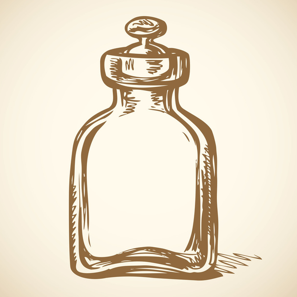 毒の入ったガラス瓶。ベクトル描画 - ベクター画像