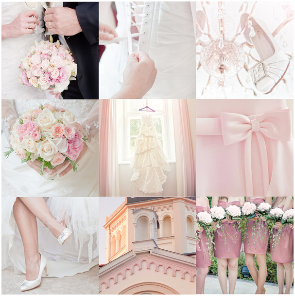 bruiloft collage - Foto, afbeelding
