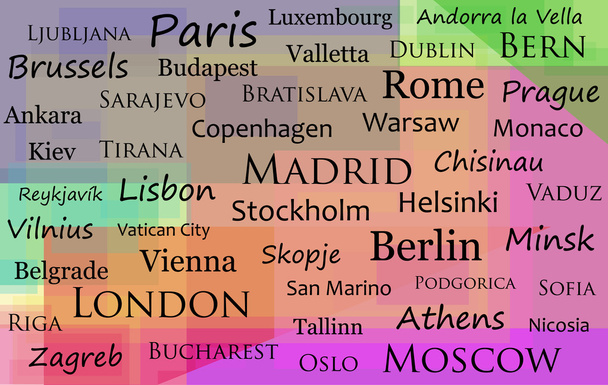 Capitales de l'Europe
 - Vecteur, image