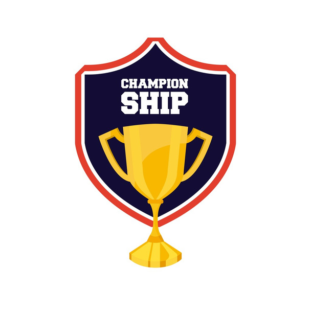 emblema do campeonato de troféus
 - Vetor, Imagem
