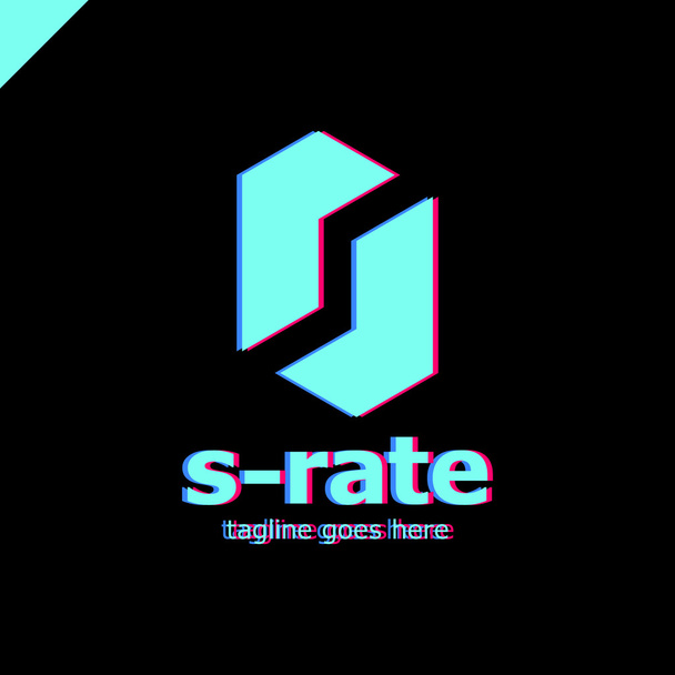Логотип Super Rate - Логотип лінії S
 - Вектор, зображення