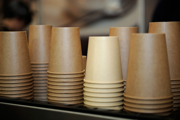 paper cups for coffee - Foto, Imagen