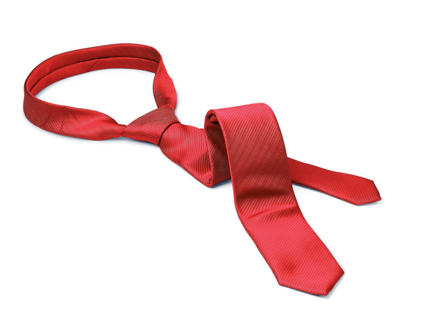 Gravata vermelha tirada
 - Foto, Imagem