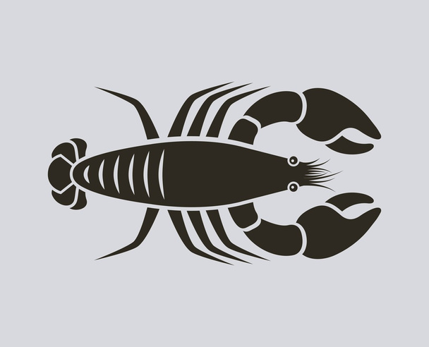 delicious seafood lobster animal - Vektori, kuva