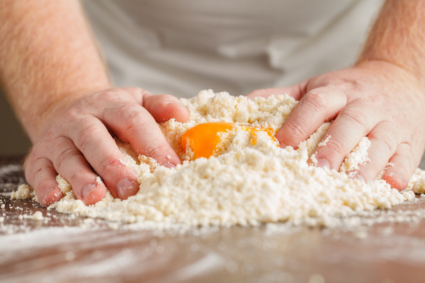 preparing dough for bread milk - Фото, изображение