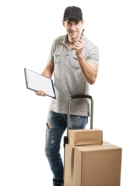 courier delivers parcels - Photo, Image