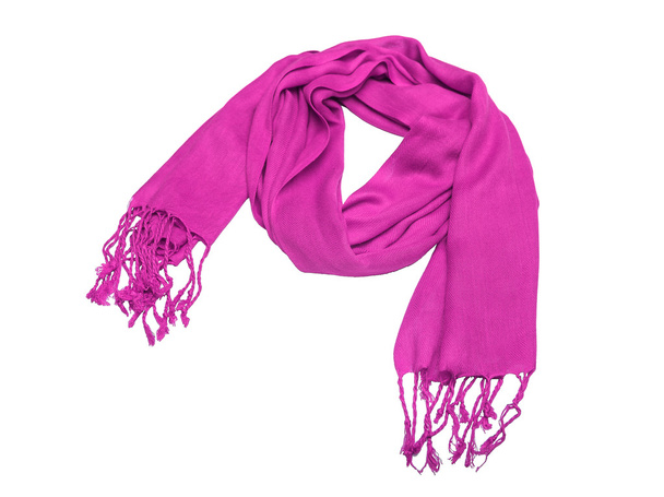 Pink scarf female. - Foto, Imagen