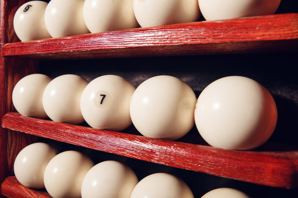 Billiard balls close up - Fotó, kép