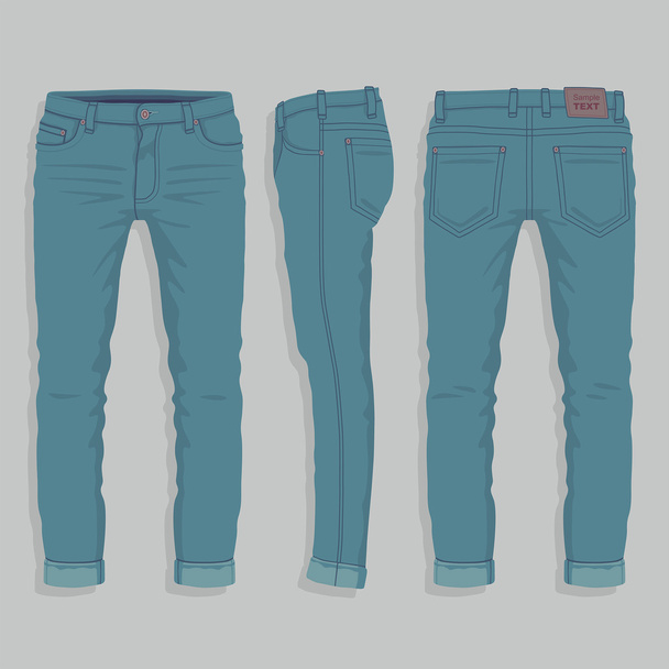 Men jeans. Vector - Vector, Image