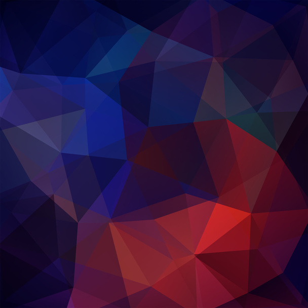 Φόντο γεωμετρικών σχημάτων. Πολύχρωμο μωσαϊκό μοτίβο. Διάνυσμα μετ ' EPS 10. Απεικόνιση διανύσματος. Μπλε, κόκκινα χρώματα - Διάνυσμα, εικόνα