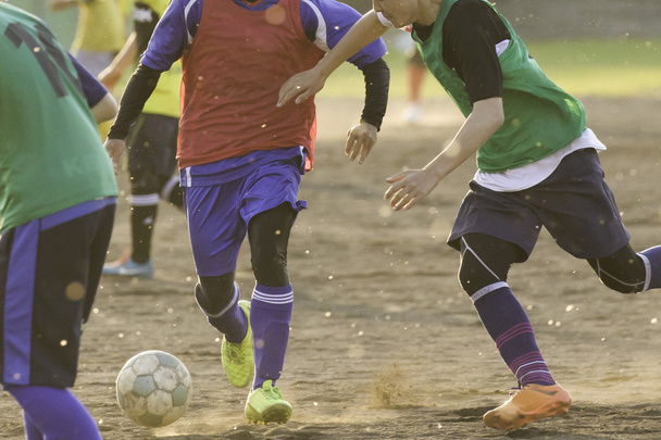 Ποδόσφαιρο πρακτική στην Ιαπωνία - Φωτογραφία, εικόνα