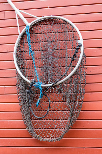 rede de pesca na parede
 - Foto, Imagem
