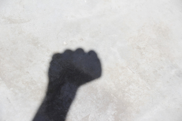 Human hand shadow  - Fotografie, Obrázek
