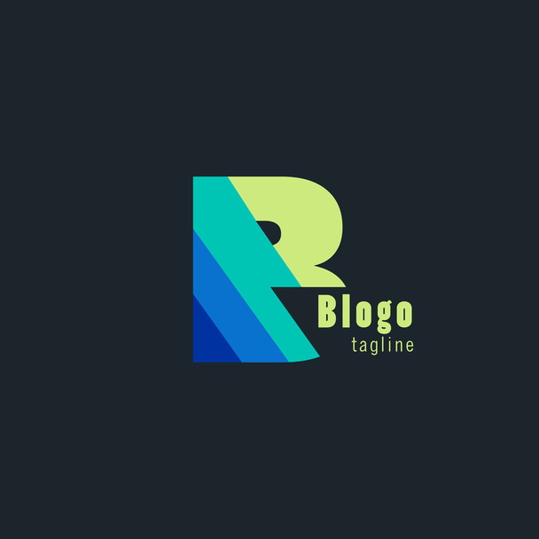 B carta logo diseño vector - Foto, Imagen