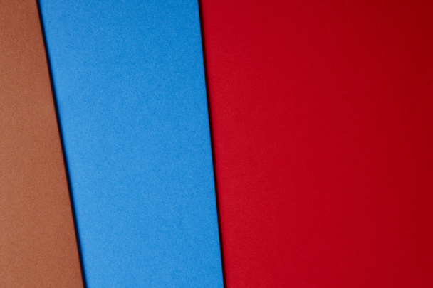 カラー段ボール背景青赤い色調の茶色です。コピー スペース - 写真・画像