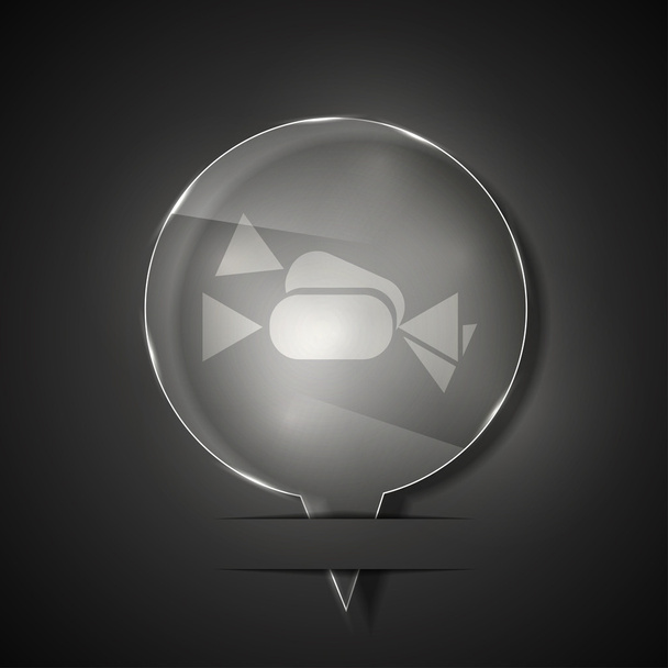 Vector icono de caramelo de vidrio sobre fondo gris. Eps 10
 - Vector, imagen