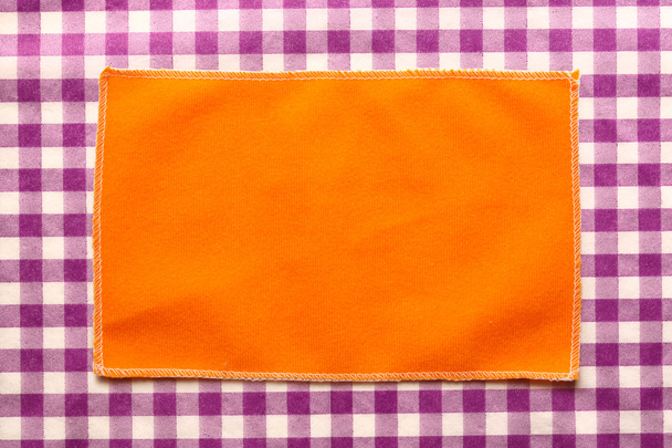Orange microfiber cloth for glasses - Photo, Image