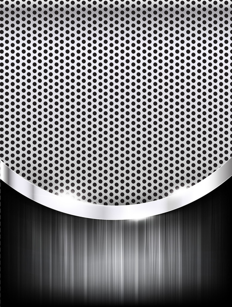 Texture en acier poli sur cale métal avec courbe abstraite backgro
 - Vecteur, image