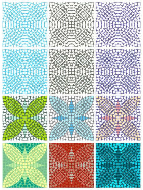 Векторні безшовні текстури з колами
 - Вектор, зображення