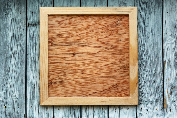 Blank new square wooden frame - Valokuva, kuva