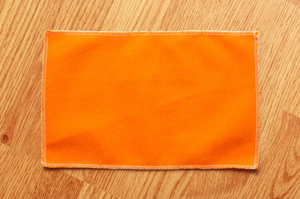メガネ用オレンジ マイクロファイバーの布 - 写真・画像