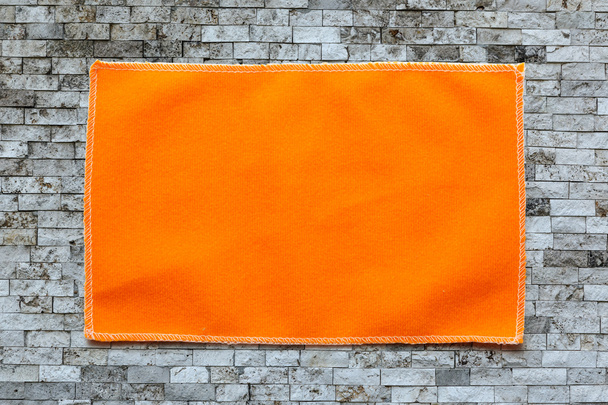 Panno in microfibra arancione per occhiali
 - Foto, immagini