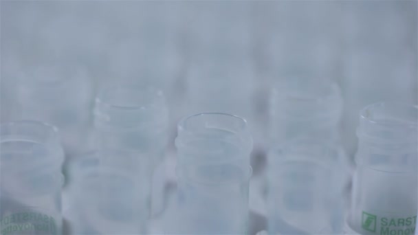 Samples in test tubes. - Materiał filmowy, wideo