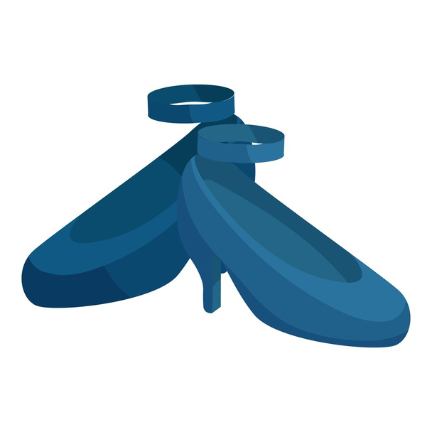 Woman shoes icon, isometric style - Vector, afbeelding