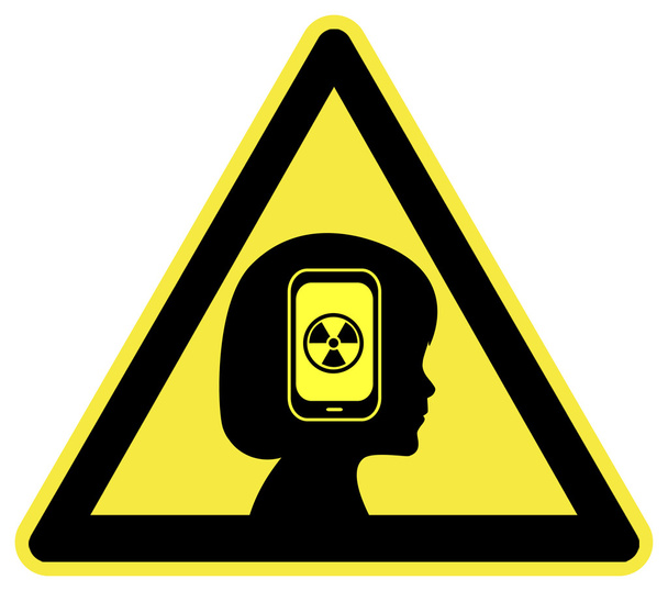 Advertencia Radiación del teléfono celular
 - Foto, Imagen