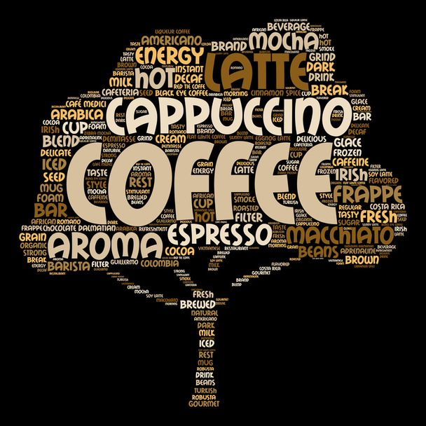 Espresso abstrakte Wortwolke - Foto, Bild
