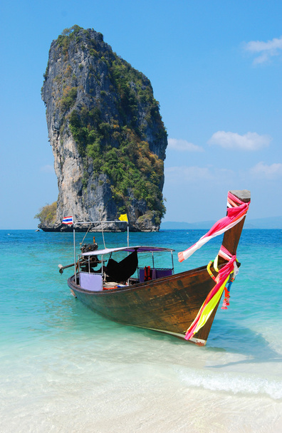 Таиланд остров с лодкой
 - Фото, изображение