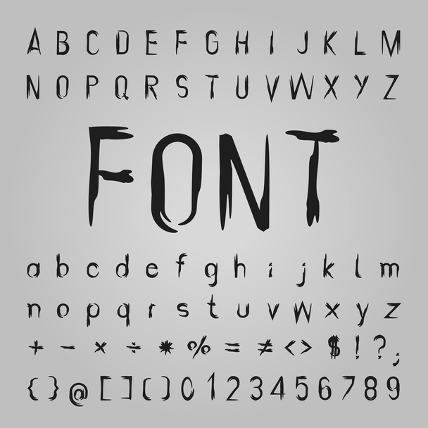 Bone Font Design - Vector, Image