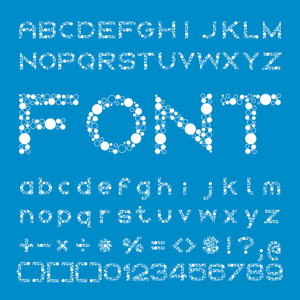 Cerchi Font di diverse dimensioni, alfabeto e numero all'interno della texture
 - Vettoriali, immagini