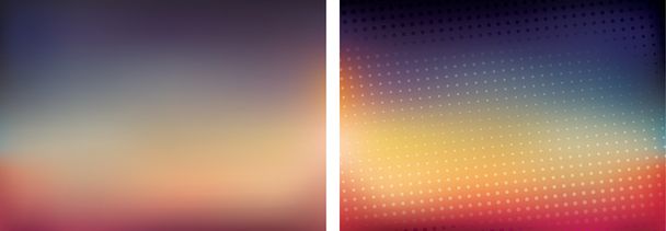Blurred background set 16:9 abstract vector wallpaper for webdes - Vector, Imagen