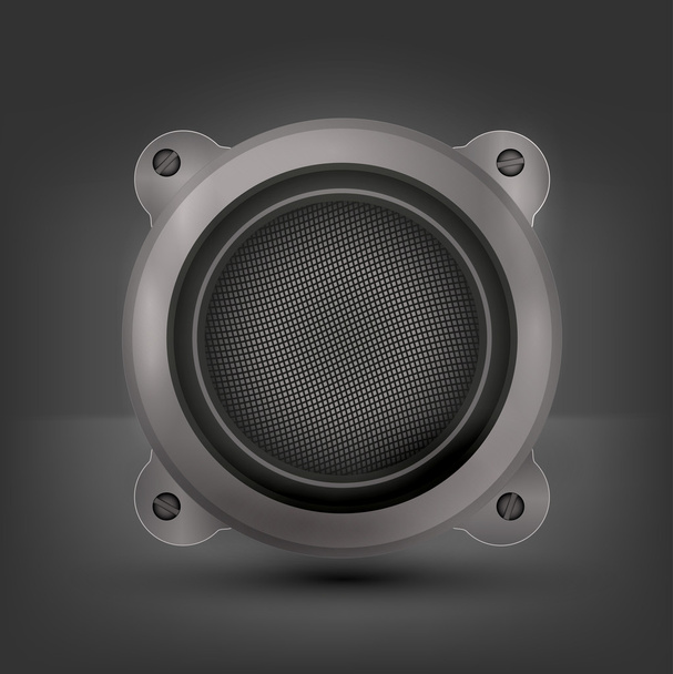 Vector speaker icon on gray background. Eps 10 - ベクター画像