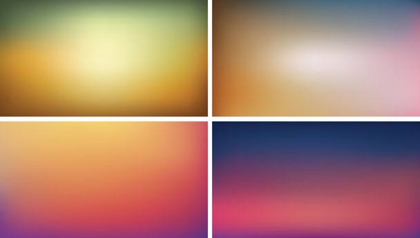 Blurred background set 16:9 abstract vector wallpaper for webdesign - Vector, afbeelding