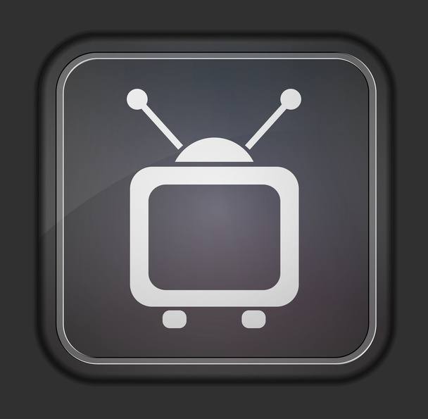 Vector version. Tv icon. Eps 10 illustration. Easy to edit - Vector, Image