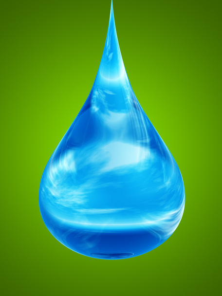 Капля дождевой воды
 - Фото, изображение