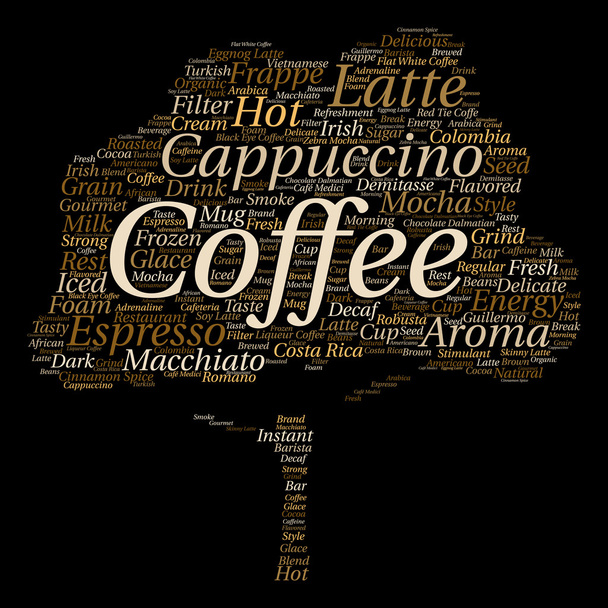 espresso abstract  word cloud - Photo, Image