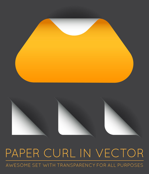 Vektor matrica papír Curl - Vektor, kép