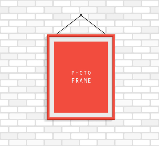 rode fotolijstjes - Vector, afbeelding
