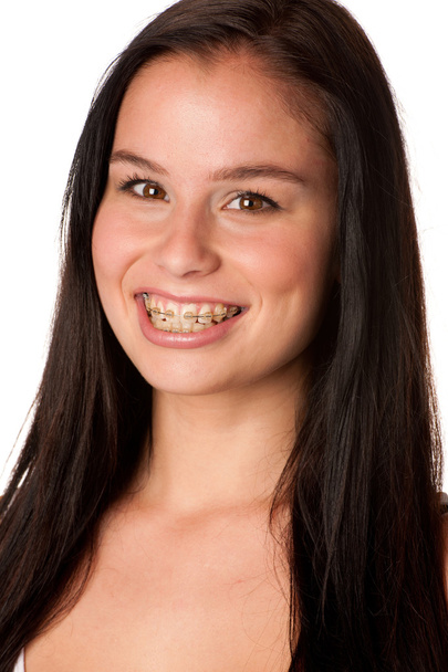 Portrait of a beautiful laughing young female student - Foto, Imagem