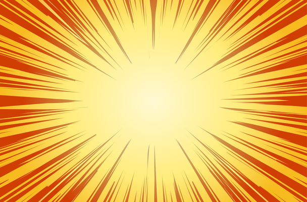 Сонячних променів для коміксів  - Вектор, зображення
