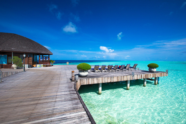 praia tropical em Maldivas - Foto, Imagem