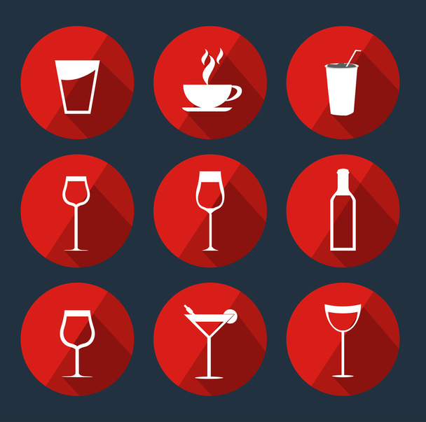 Paquete de iconos de bebida
 - Vector, imagen