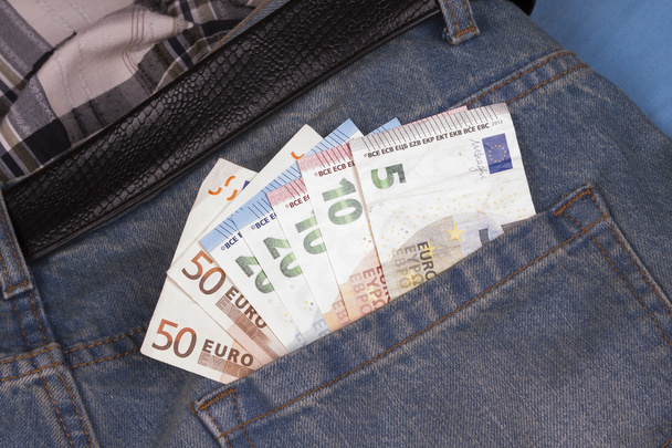 euro v zadní kapse - Fotografie, Obrázek